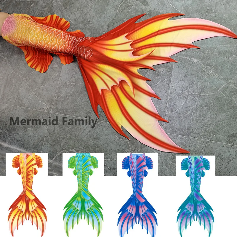 

Swimming Diving Mermaid Costume With Big Flipper Swimming Dress Fish Skin Tail Swimwear Bathing Suit Halloween Costume Cosplay