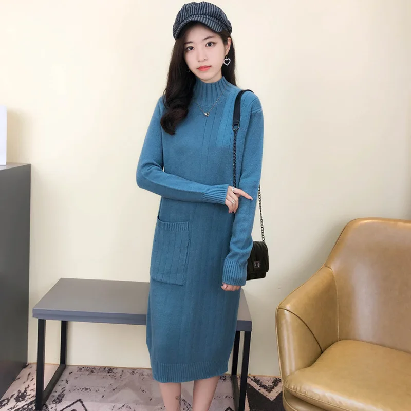 

Knee Length Pullover K Pop Sweaters Jumpers Women Graceful Loose-Thickened Everyday Couple Hip Hop Multicolor Flounce Vintage OL