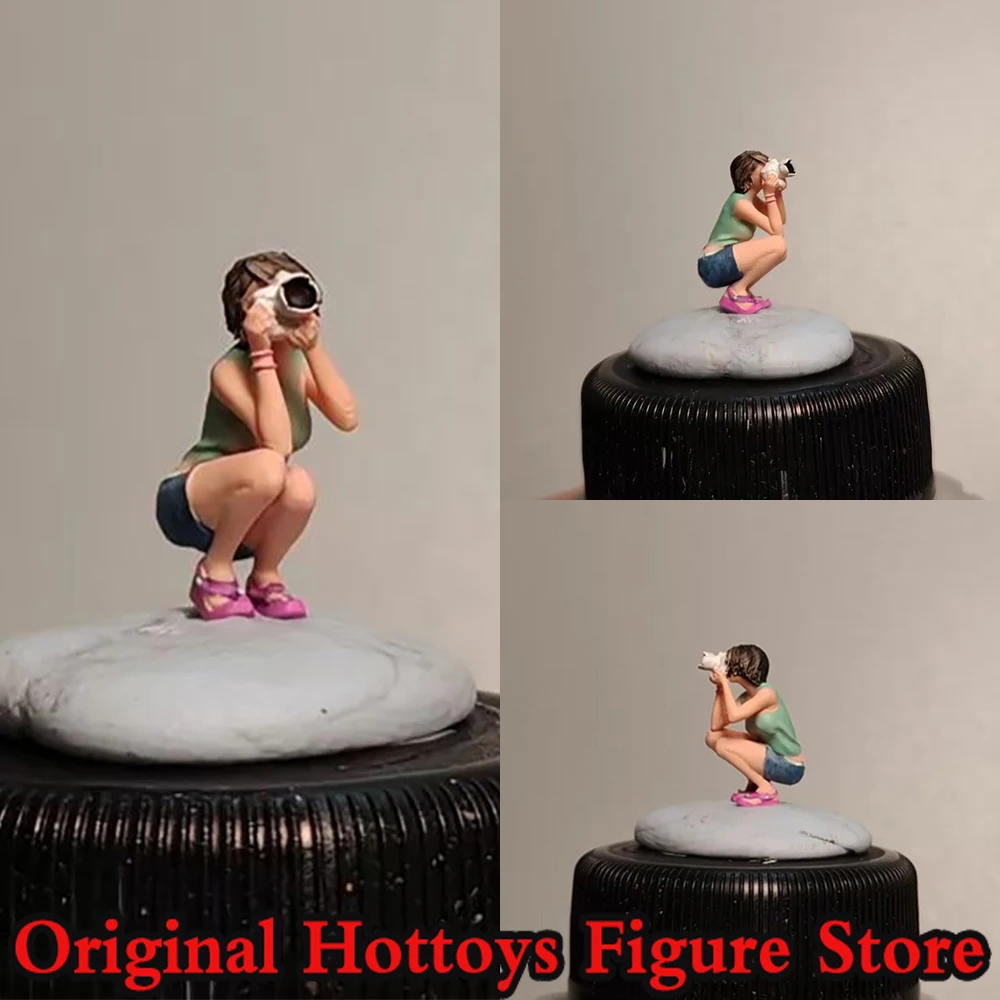 Maßstab 1:64, weibliche Soldatin, Fotografin, Mädchen, Mini-Gemälde, Skulptur, komplettes Set, ca. 2,7 cm, Actionfigur, Modellpuppensammlung