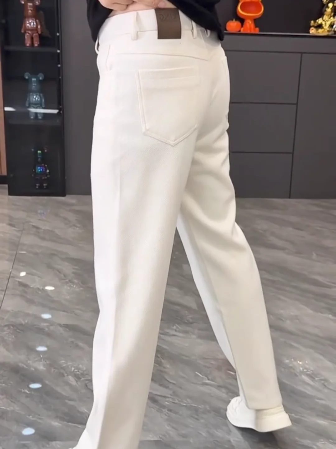 

New Arrival High Quali Men's Casual Pants Faionable Versatile Busin Sle Autumn Winter Straight Leg Anti-Bacterial