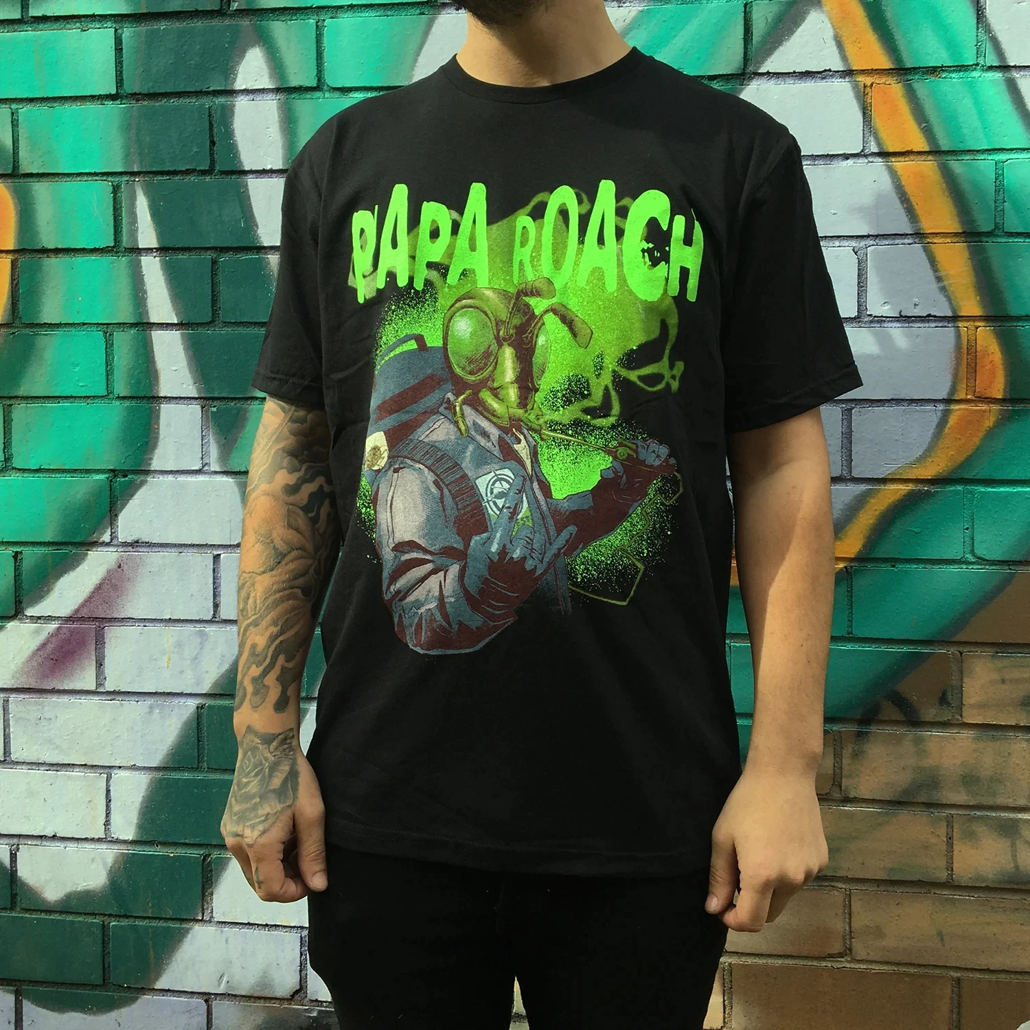 NEW Papa Roach Band Black Men Women T Shirt All Sizes S To 3XL Vintage Breathable Streetwear Designer Clothes Soft Homme