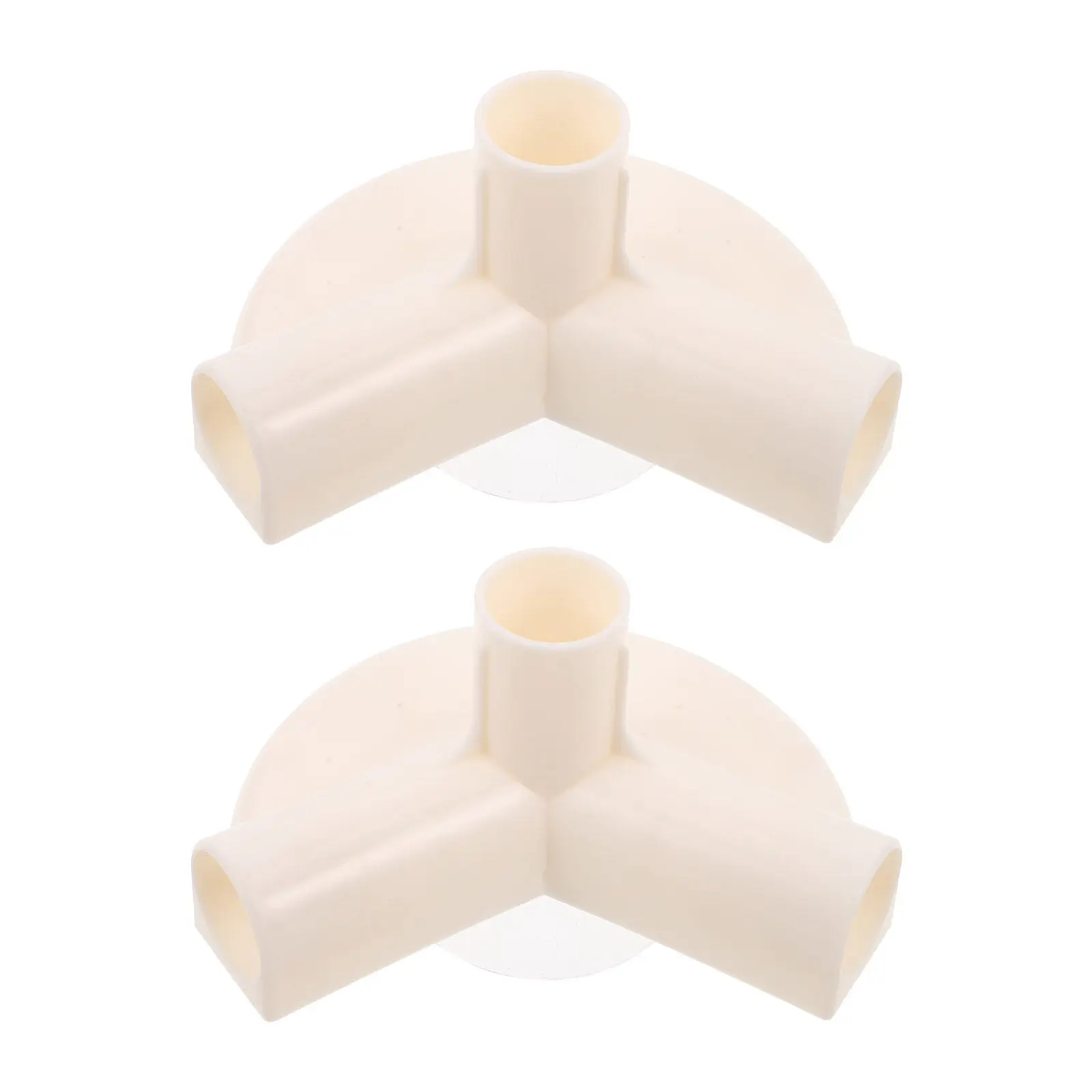 2 Conectores de Repuesto para Corralito de Bebé, Conectores en T de 3 Vías en Forma de Abanico con Base de Ventosa, Accesorios de Tubería para Corralito con Diámetro Interior Seguro