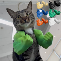 3D Printed Cat Muscle Arm Halloween Cat Costume Adjustable Pet Cosplay Costume Lightweight for Halloween Birthday Party Supplies