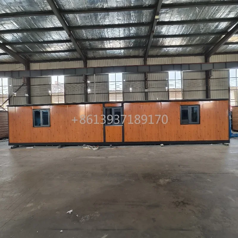 40ft*20ft Portable Prefab Modular Detachable Container House with Toilet 1/2/3Bathroom Kitchen and  Cabinet Finished Houses