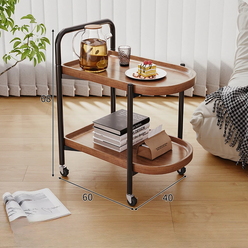 

Serving Living Room Snacks With Wheels Salon Trolley Sofa Beside Bookshelf Salon Trolley Carrello Attrezzi Beauty Furniture HDTC