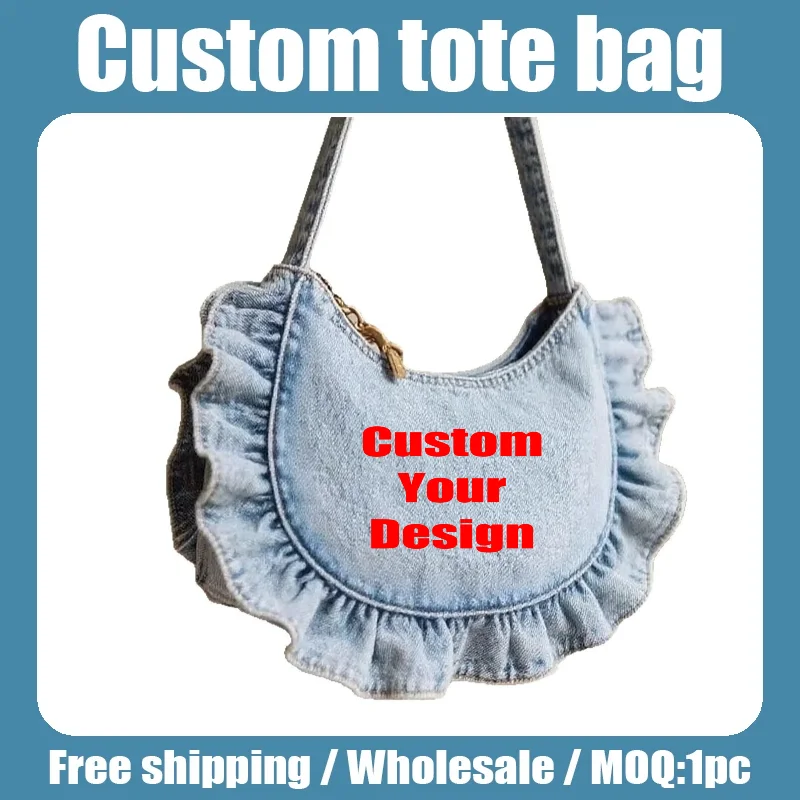 

Custom Logo Printing Cowboy Pleated Bag Uniquely Designed Fashionable and Versatile One Shoulder Underarm Bag Wholesale