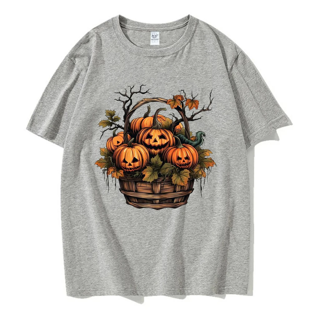 Happy Halloween Trick or Treat T-shirt Cute Jack-O-Lantern Witch Ghost Spider Halloween Cat Human Skeleton Man Woman Best Gift