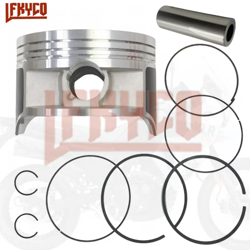 Części silnika motocykla 100mm otwór 24mm Pin zestaw pierścieni tłokowych dla Kawasaki KLR 650 KLR650 2008-2018 4-suwowy cylinder akcesoria
