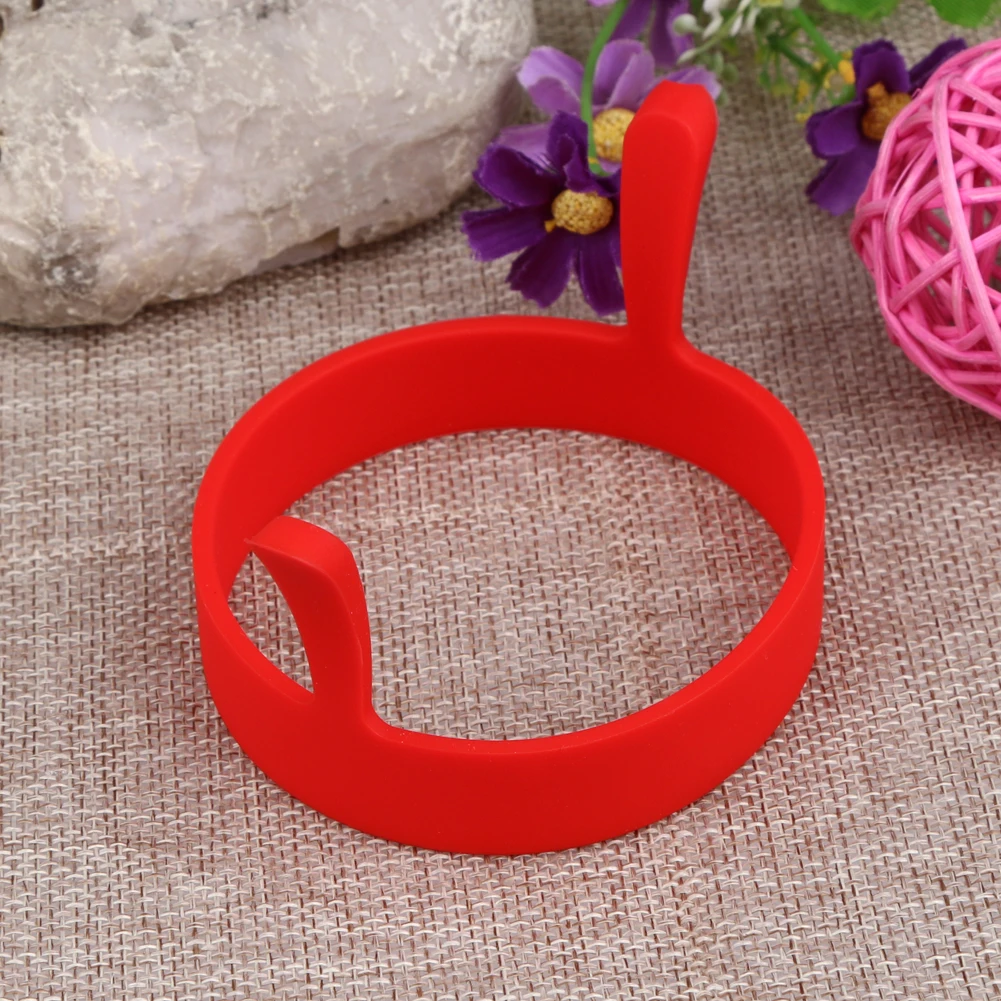 

1-6pcs Silicone Breakfast Fried Egg Molds Nonstick Pancake Ring Molds Heat Resistant Multi-function Portable Creative for Baking