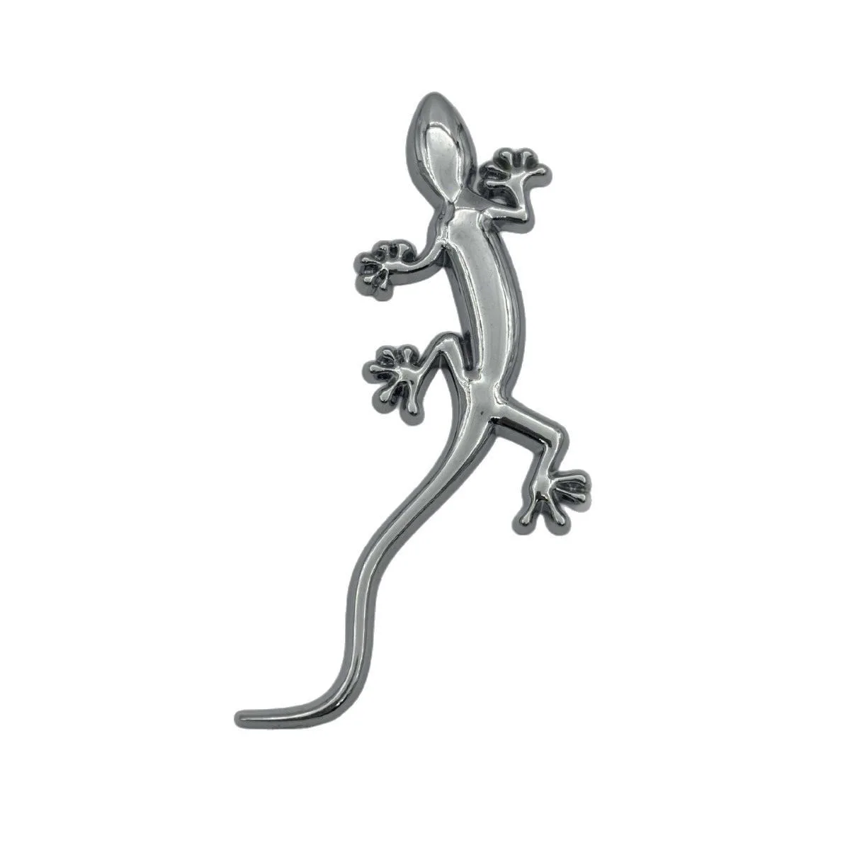 Car Personalized Fun Decoration Gecko Car Sticker Metal Modified Small Gecko Body Sticker