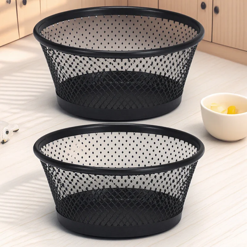 

2pcs Mesh Paper Clip Dispenser Desk Organizer For Office School Storage Tin Multi-Functional Holder Paperclip Cup Binder