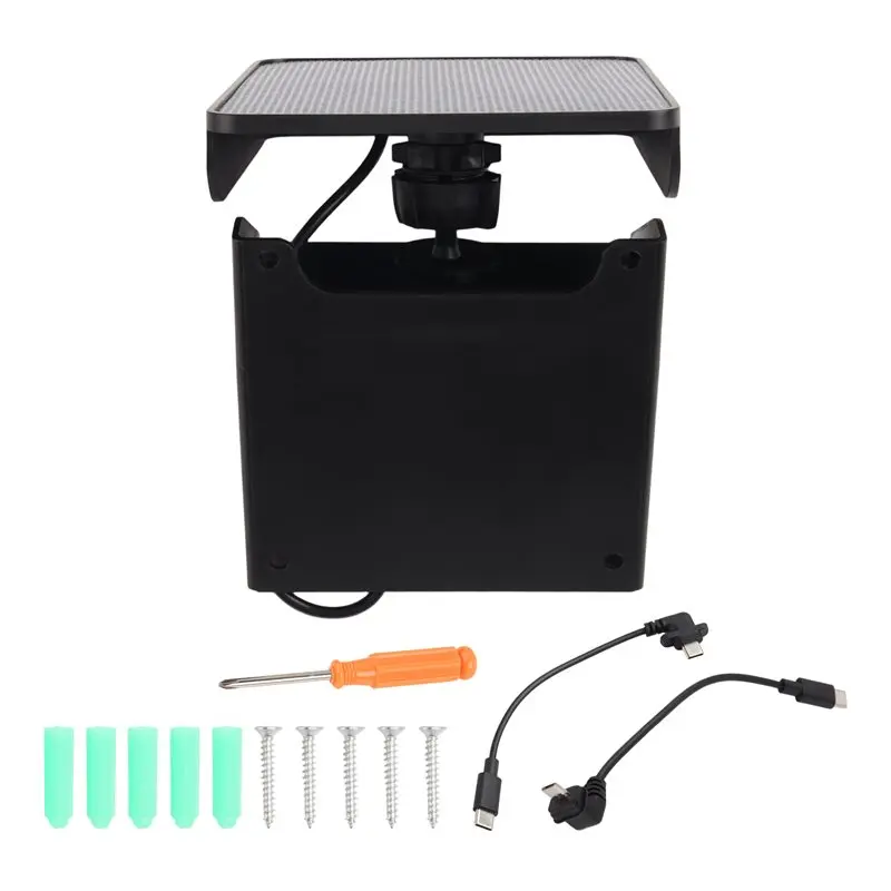 IP67 Weatherproof Solar Panel Charging Mount For Blink Outdoor 4(4Th Gen), XT3/XT2/XT Camera, Includes Internal 2000Mah Battery