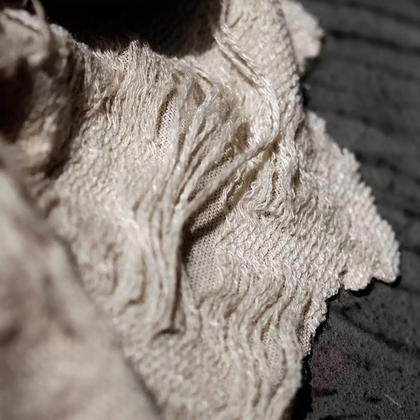 

1yard Shawl & Hoodie Upcycling Clothing Textile Material designer fabric for patchwork,Distressed Vintage Soft Fabric