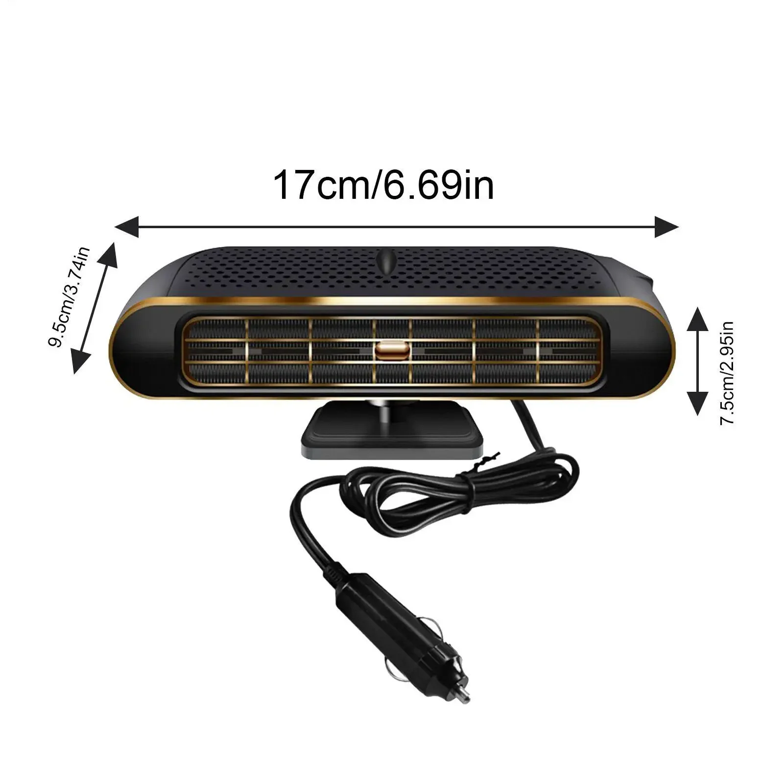 سخان سيارة كهربائية مروحة تبريد الهواء 12 فولت المحمولة ديميستر مزيل الصقيع مروحة التدفئة 120 واط مجفف الزجاج الأمامي إزالة الضباب الملحقات