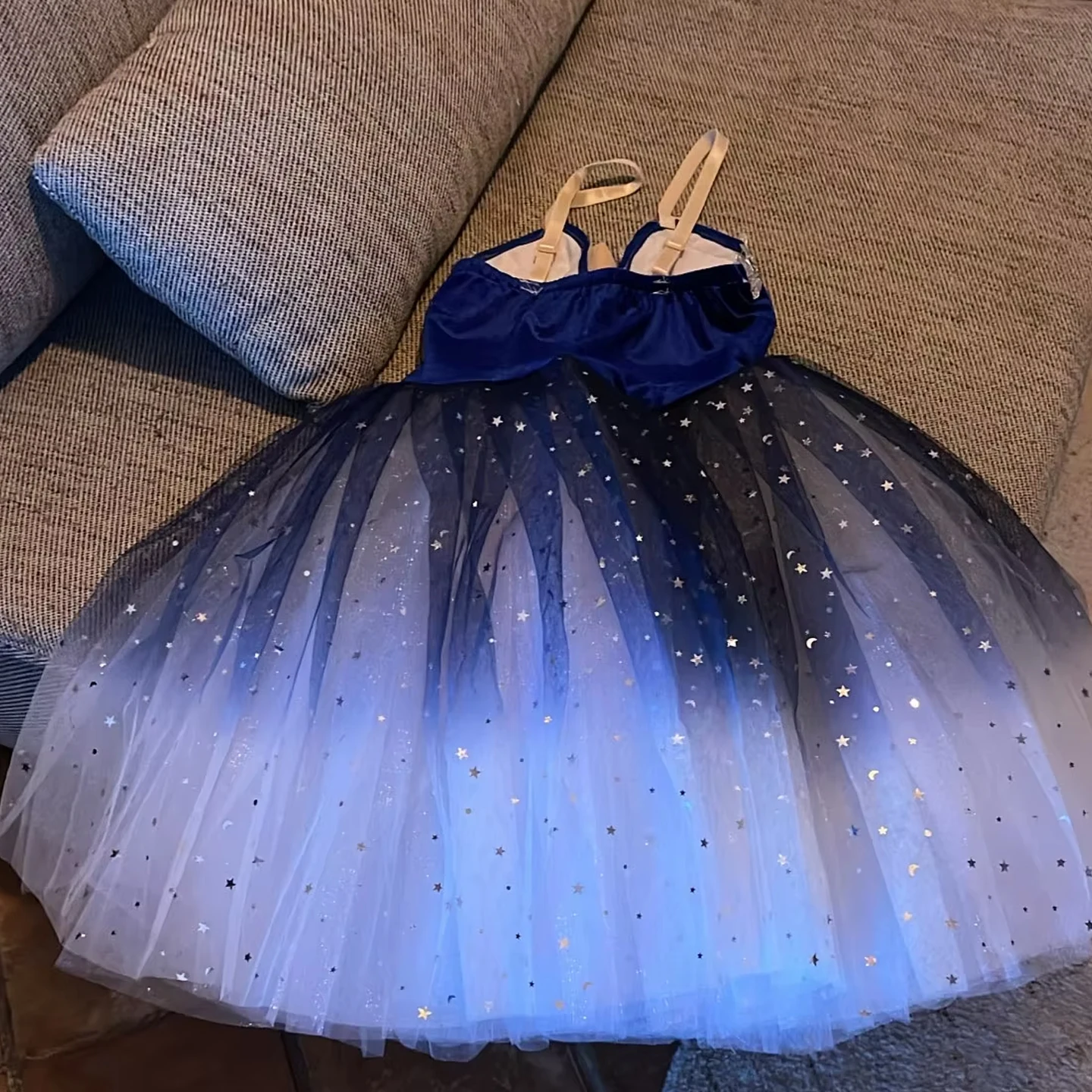 Jupe longue de danse de ballet pour enfants, ceinture de condole, voile adulte, vêtements de performance, robe de princesse à paillettes, uniformes