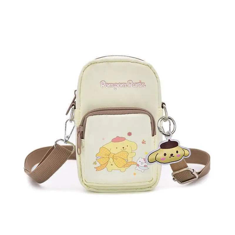 Mini bolso de hombro de dibujos animados de Hello Kitty para niña, moda de princesa Sanrio, envoltura versátil My Melody Kawaii, impermeable, portátil, nuevo