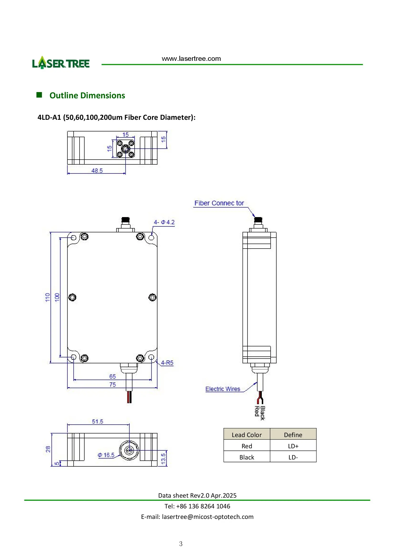 شجرة ليزر 470 نانومتر 15 وات ليزر مقترن من الألياف 50um 60um 100um 200um 400um 800um ليزر ديود أزرق من الألياف