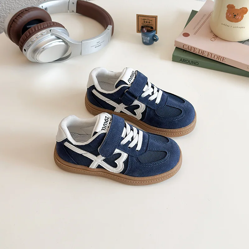 

Training Shoes Children Outdoor Soft Sole Casual Velcro Sneakers Boys Comfortable Flat Shoes Girls Fashion Versatile German Kids