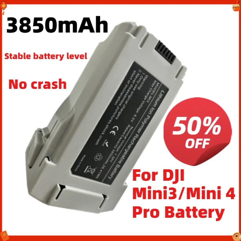 

Compatible Flight Battery Accessories 3850mAh For DJI Mini3/Mini 4 Pro Battery Plus Flight Time 45 Minutes