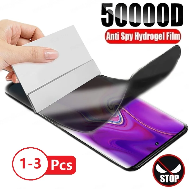 1-3Pcs Anti Spy Privacy Hydrogel Film Screen Protector For Samsung A20 A30 A30S A40S A50 A50 2019 A50S Wide 4 M10S M21 Privacy