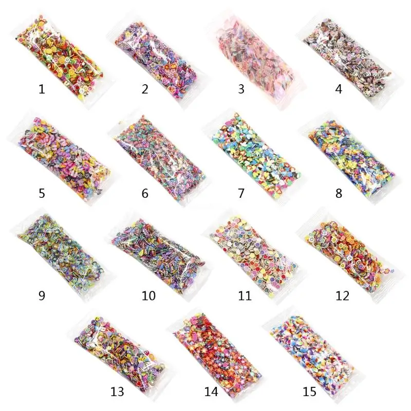 1000Pcs 3D Tiny Mixed Shapes Animal Love Heart Ties Cake for Butterfly Fruit Leaf Clay Resin Fillings Set Dropship