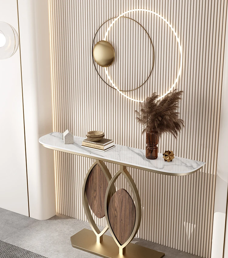 Italiaanse Rotsplaat Creatieve Home Light Luxe Toegangstafel