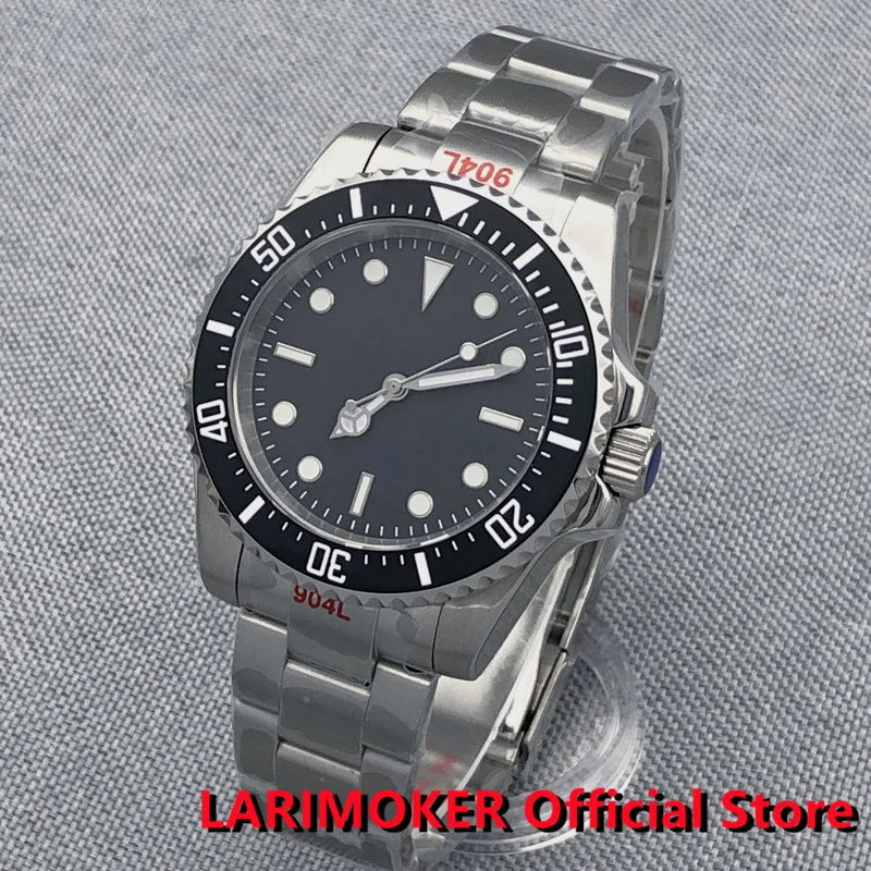 

LARIMOKER Design New 40mm Frosted Dial MIYOTA8215 NH35 PT5000 Movement Automatic Waterproof Watch Sapphire Oyster Bracelet