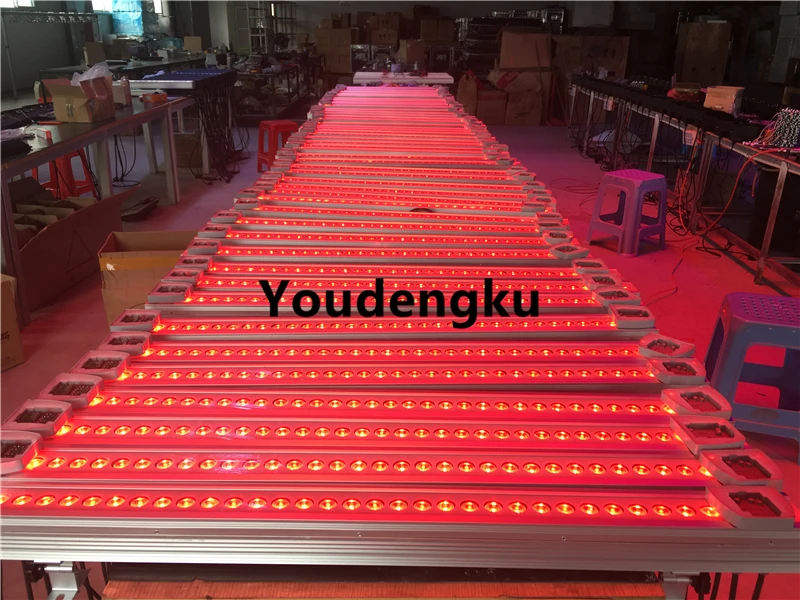 

4 шт. IP65 DMX512 3в1 RGB водонепроницаемый наружный линейный настенный светильник