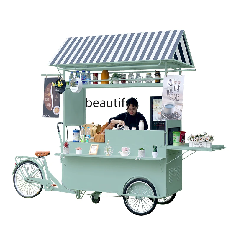 

Mobile Stall Car Catering Milk Tea Coffee Ice Cream Sales Truck Mobile Meichen Prop Car Nordic