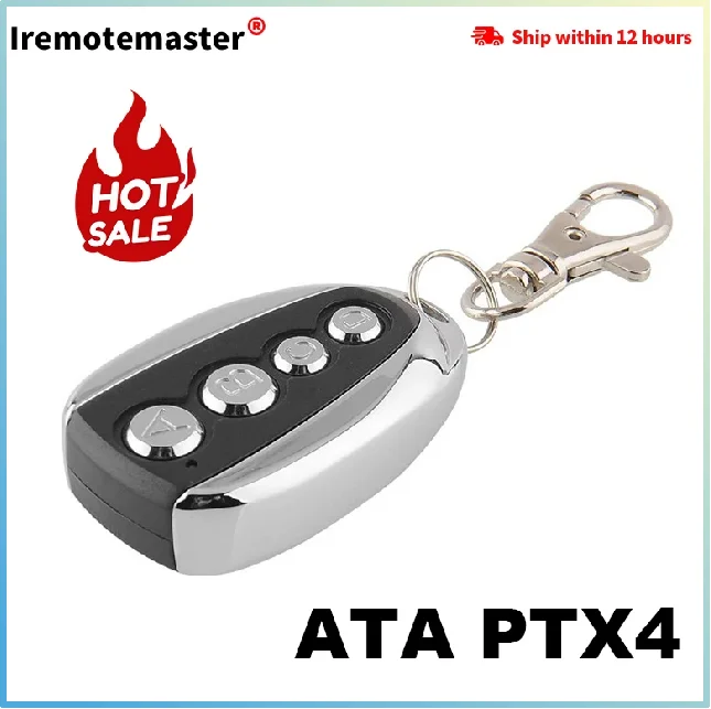 For 100% Compatible ATA PTX4 433.92 MHz Herculift Garage Gate Door Remote Control Replacement Rolling Code رموت باب كراج