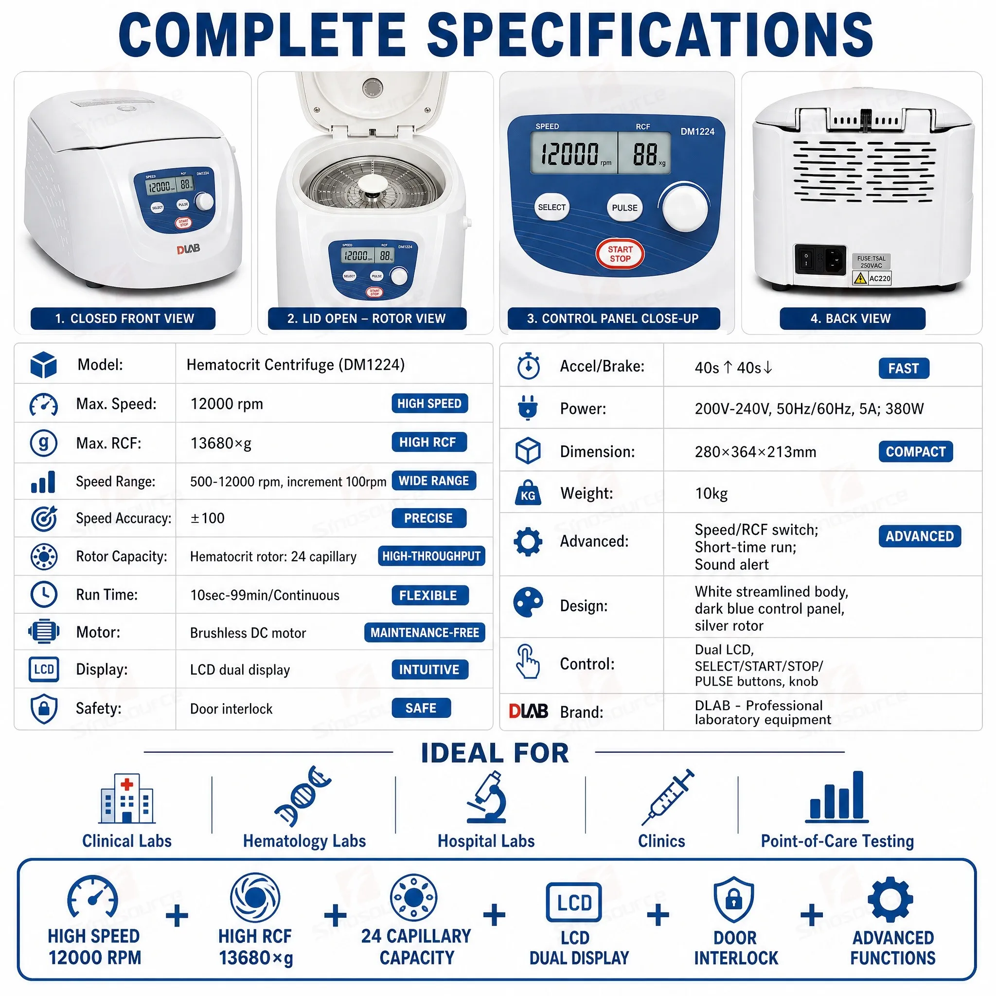 Microcentrífuga Profesional de - Medical Lab Machines reseña y precio