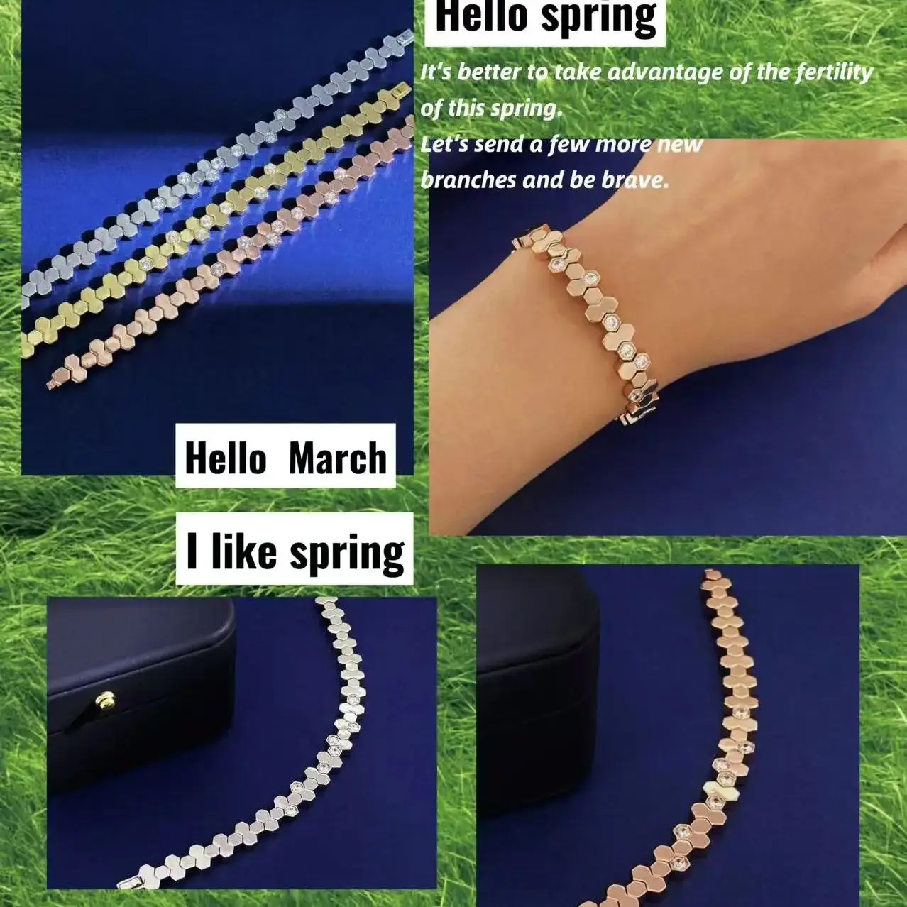 

Лидер продаж, классический браслет из чистого серебра S925, сот, изысканные роскошные женские украшения, праздничные рождественские подарки