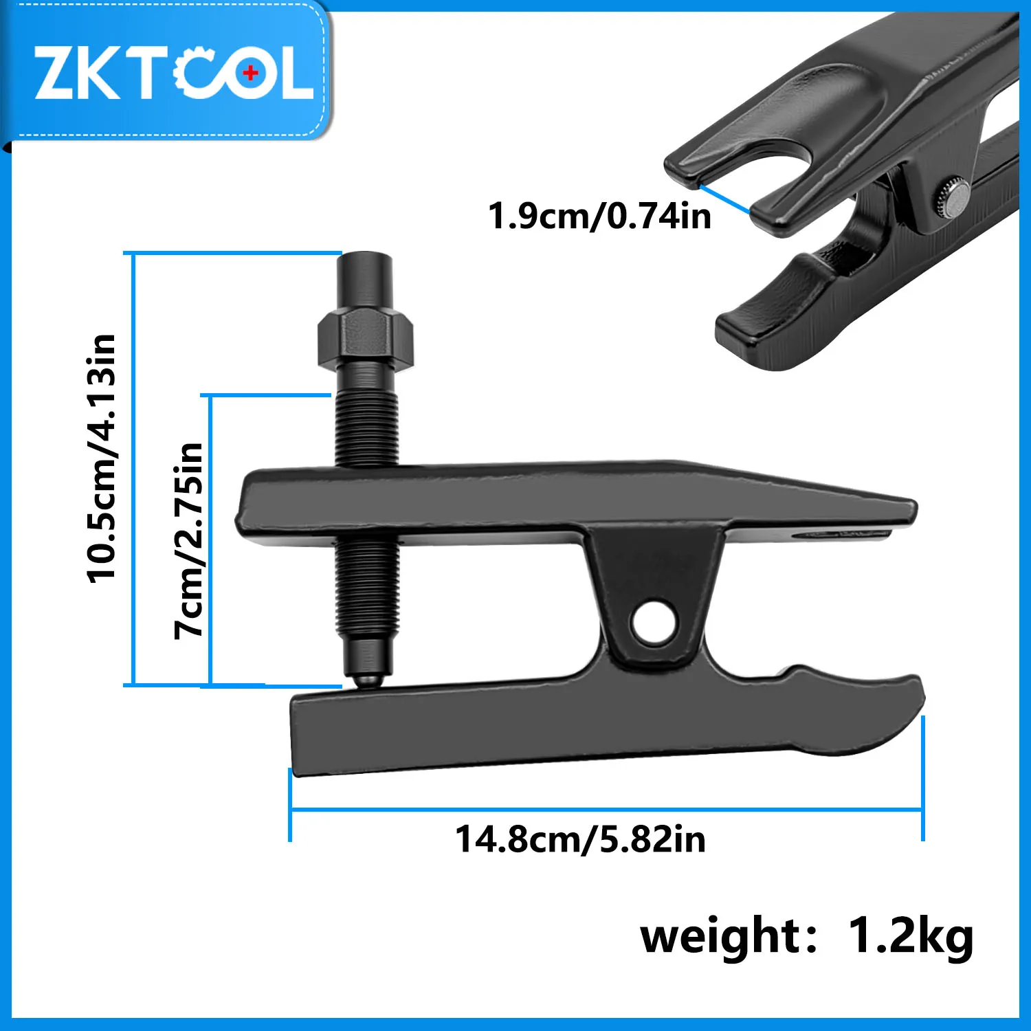 Multifunctional ball head puller European and Japanese new ball head lower rocker arm tie rod ball head removal puller view 5