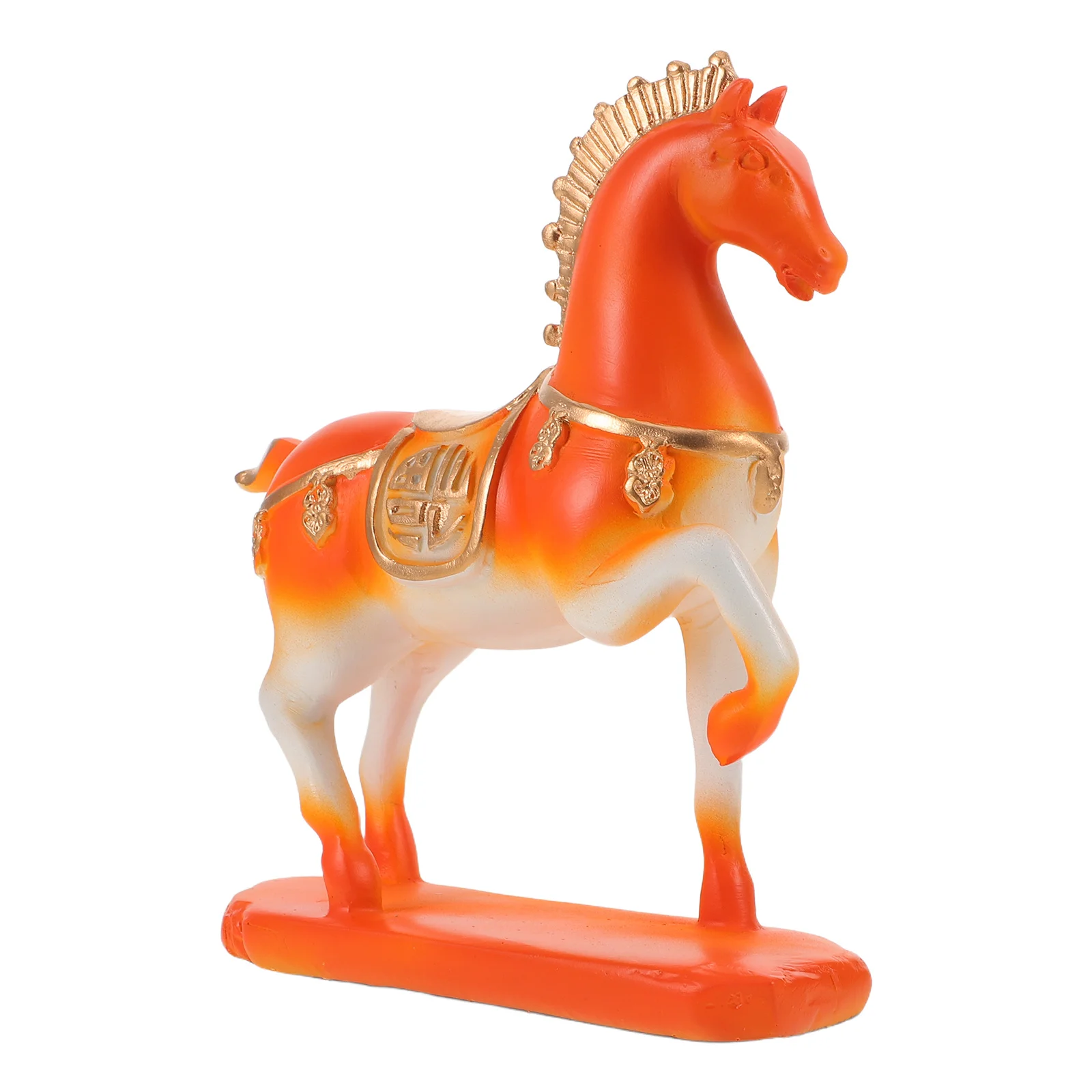 

Gradient Small Horse Statue Resin Craft Lucky Animal Decor for Desktop Office Car Dashboard 2026 Chinese New Year Zodiac