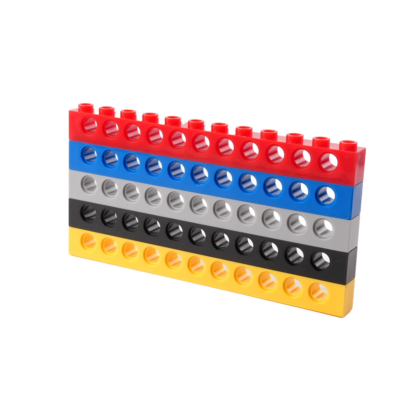 40PCS 3895 1x12 Gerade Strahl Technologie Bausteine Teile 11 Löcher Zusammengesetzt Spielzeug MOC Kleine Ziegel ersatz Zubehör