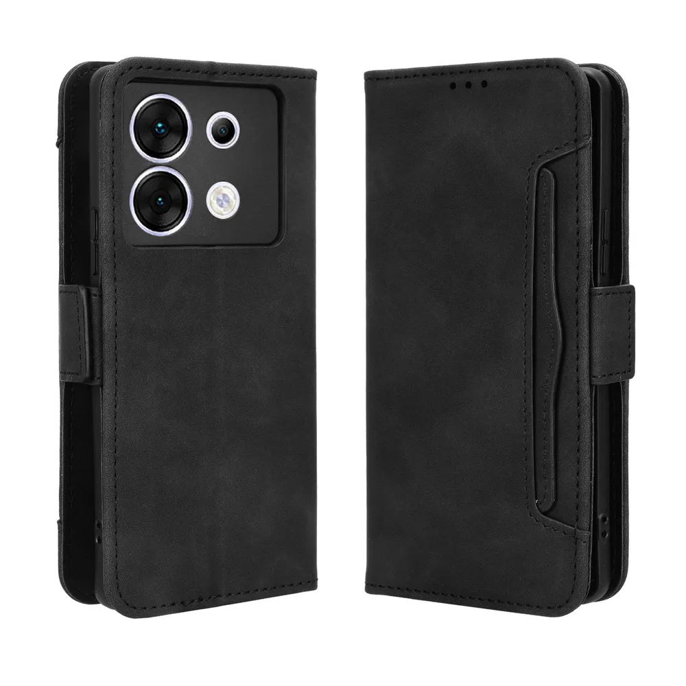 For Infinix Zero 30 5G / 4G Wallet Case Magnetic Book Flip Cover Card Photo Holder Luxury Leather Mobile Phone Cases