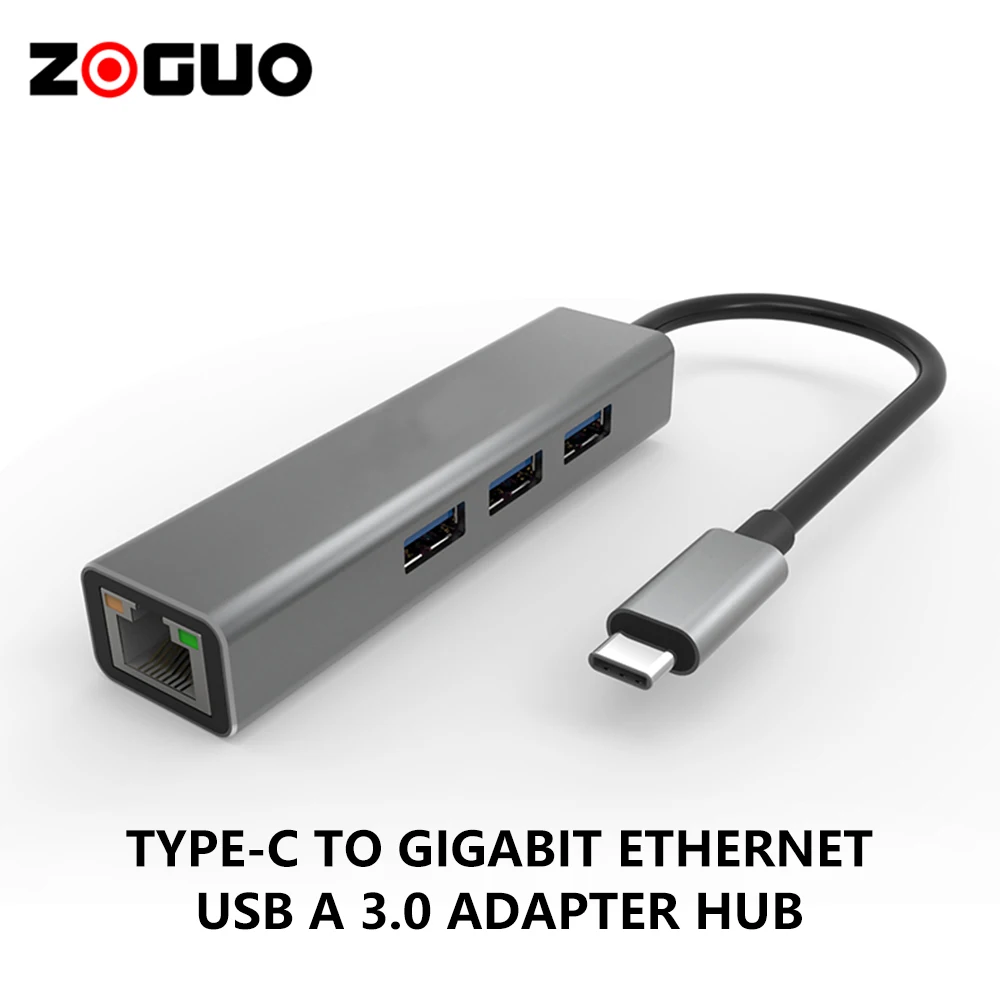 

Adapter USB C 4 in 1 Hub Type-c to USB-A TypeC to RJ45 Network Pulg Connector 1000mbps Cat 6 Cat6 Cat5e Cat 5 for Phone Computer