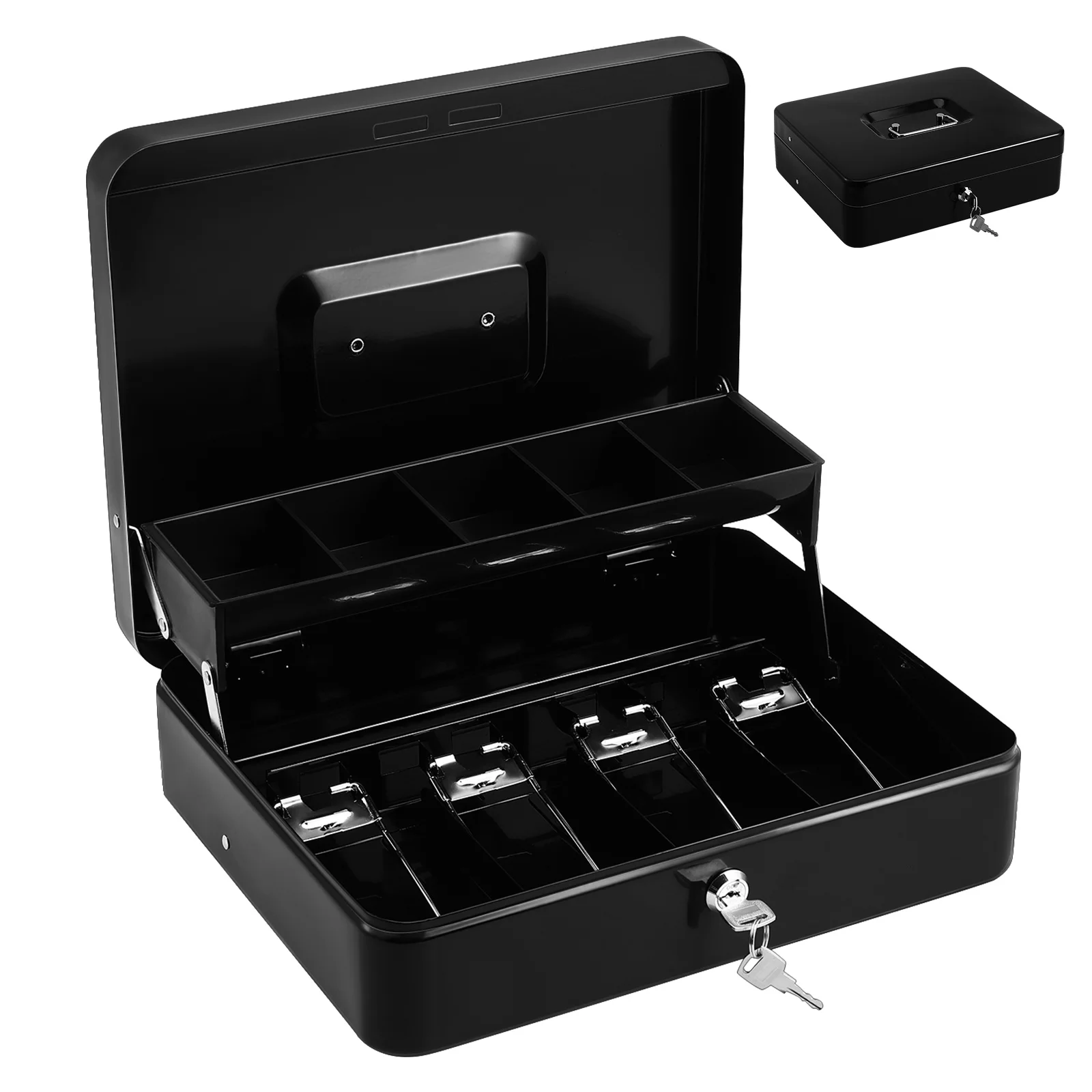 

Register Cash Register Drawer Money Organizer Large Capacity Iron Key Small Business Cash Drawer Portable Organizer With Keys