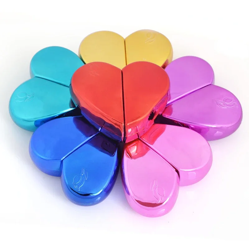 1pcs 25ml Heart Shaped Refillable Spray Travel Perfume Bottle  Thick Pump Woman Parfum Atomizer Glass Empty Cosmetic Containers