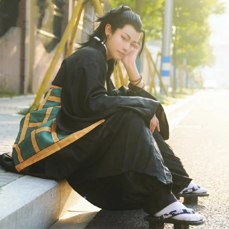 

Geto Suguru Косплей Костюм Кимоно Черная Японская Униформа Хэллоуин Рождественская Вечеринка Одежда Дзюдзюцу JJK Манга Аниме Suguru Geto