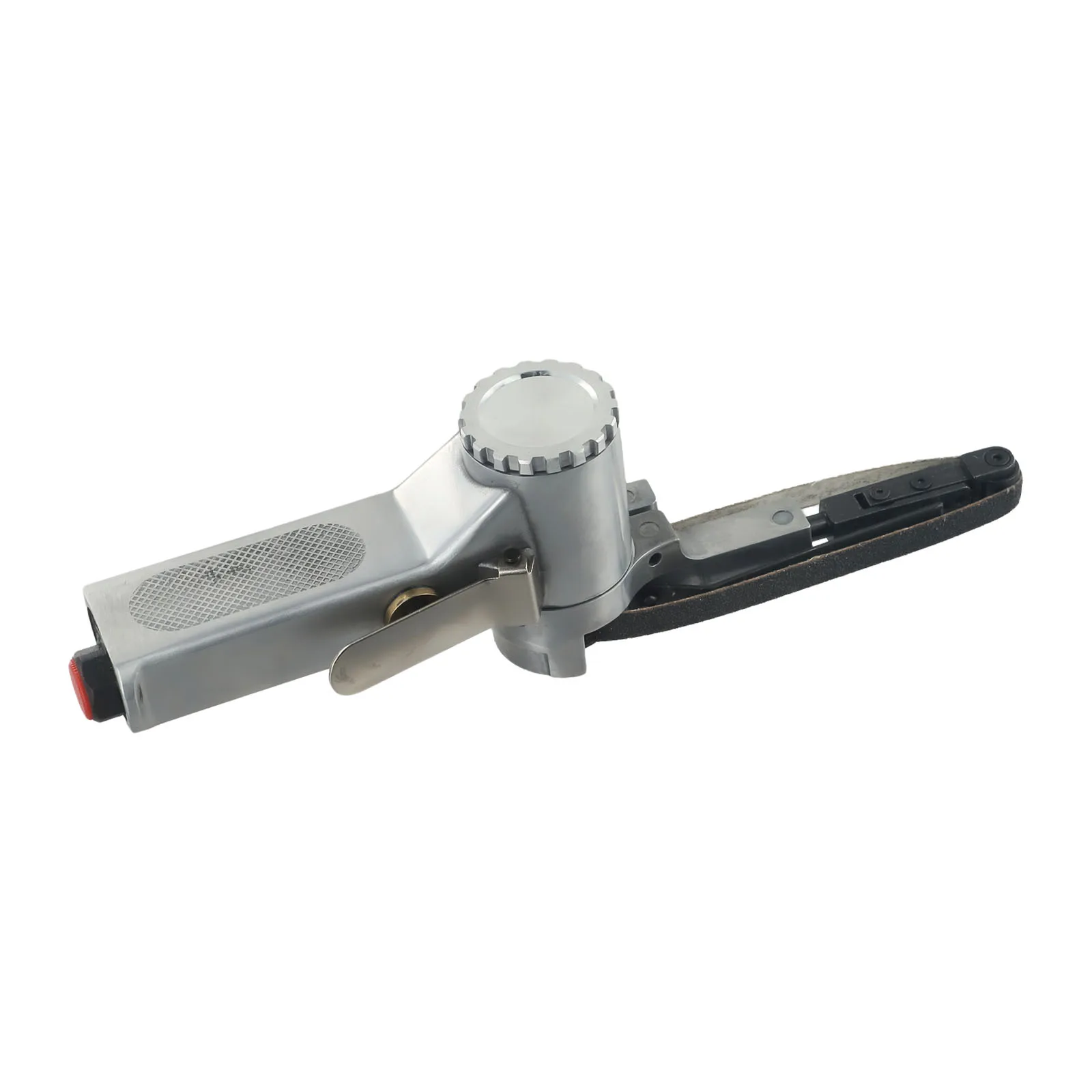 Protable Useful Air Belt Sander 60# 80# 120# Grit Air Sander Belt Grinder Metal Reliable Replacement Silver 1 Set