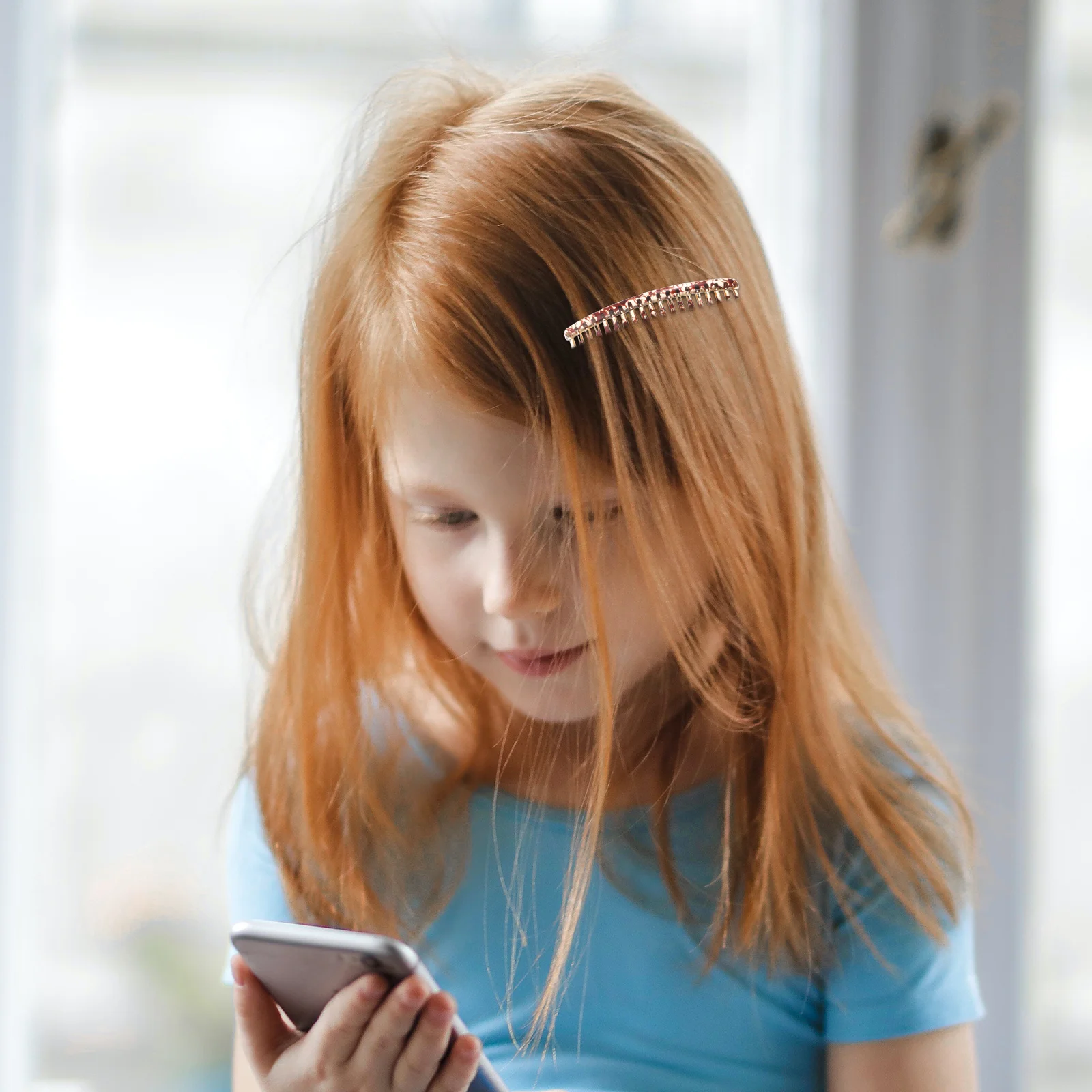 

Bridal Hair Accessories 2pcs French Style Side Combs for Women Elegant Plastic Non Slip Hair Combs Fine Hair Styling Decor