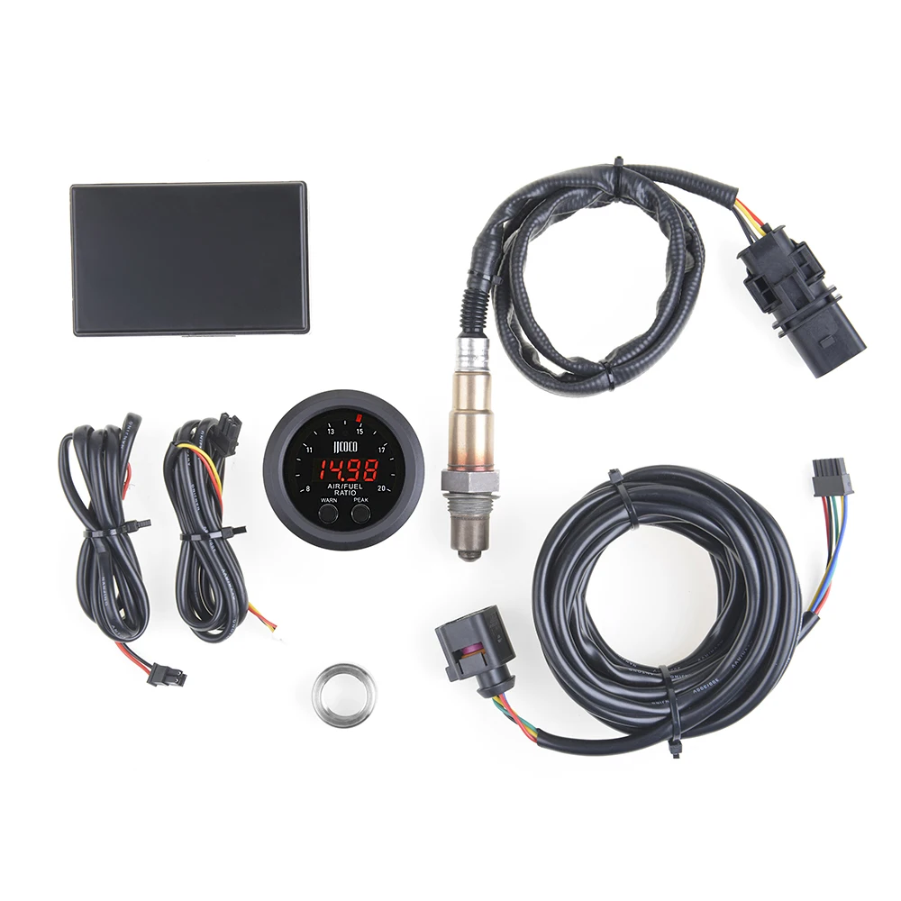 Universal Ultra-Thin Round 52MM Air Fuel Ratio Meter (oxygen Sensor Meter) With Sensor Package