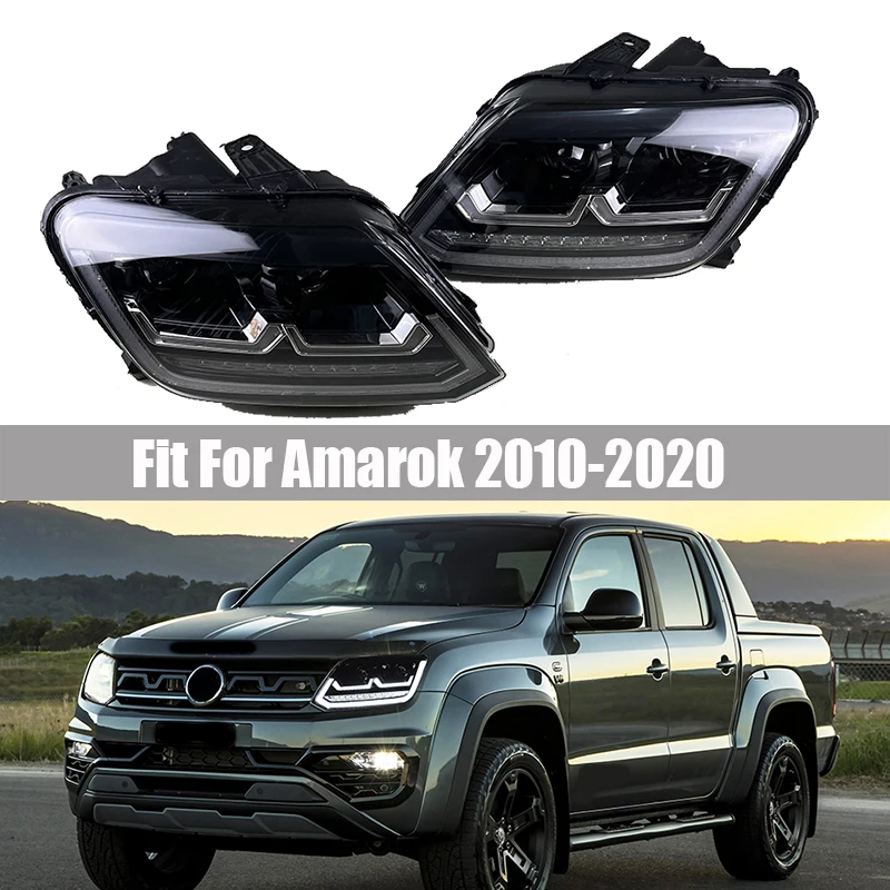 

Head Lamp Headlights for Amarok 2010 2011 2012 - 2020 LED Headlight DRL Dynami Signal Animation Reverse Car Styling