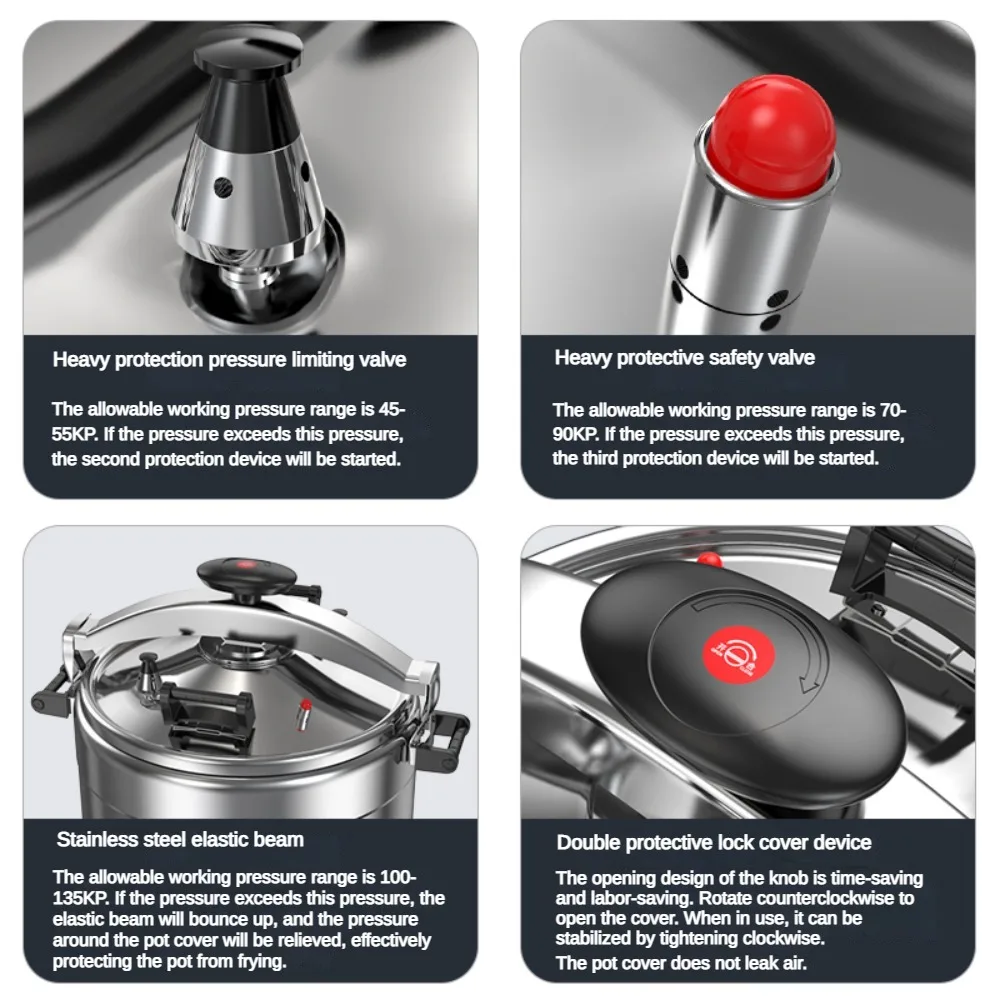 Large Capacity Commercial Pressure Cooker - usage example