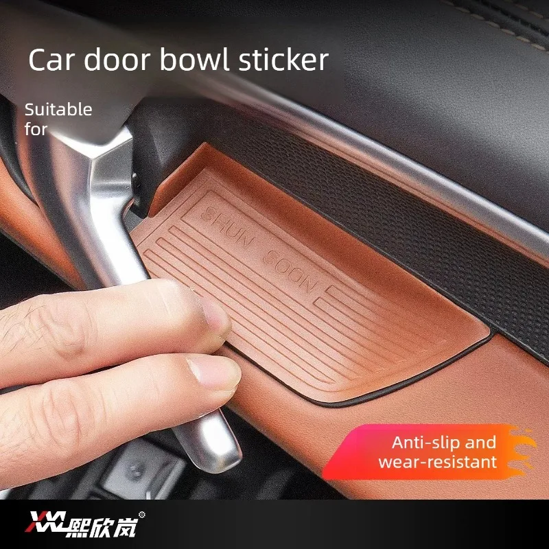 Scratch-resistant Silicone Pad, Door Bowl Decor & Inner Handle Protective Sticker for Audi A5L