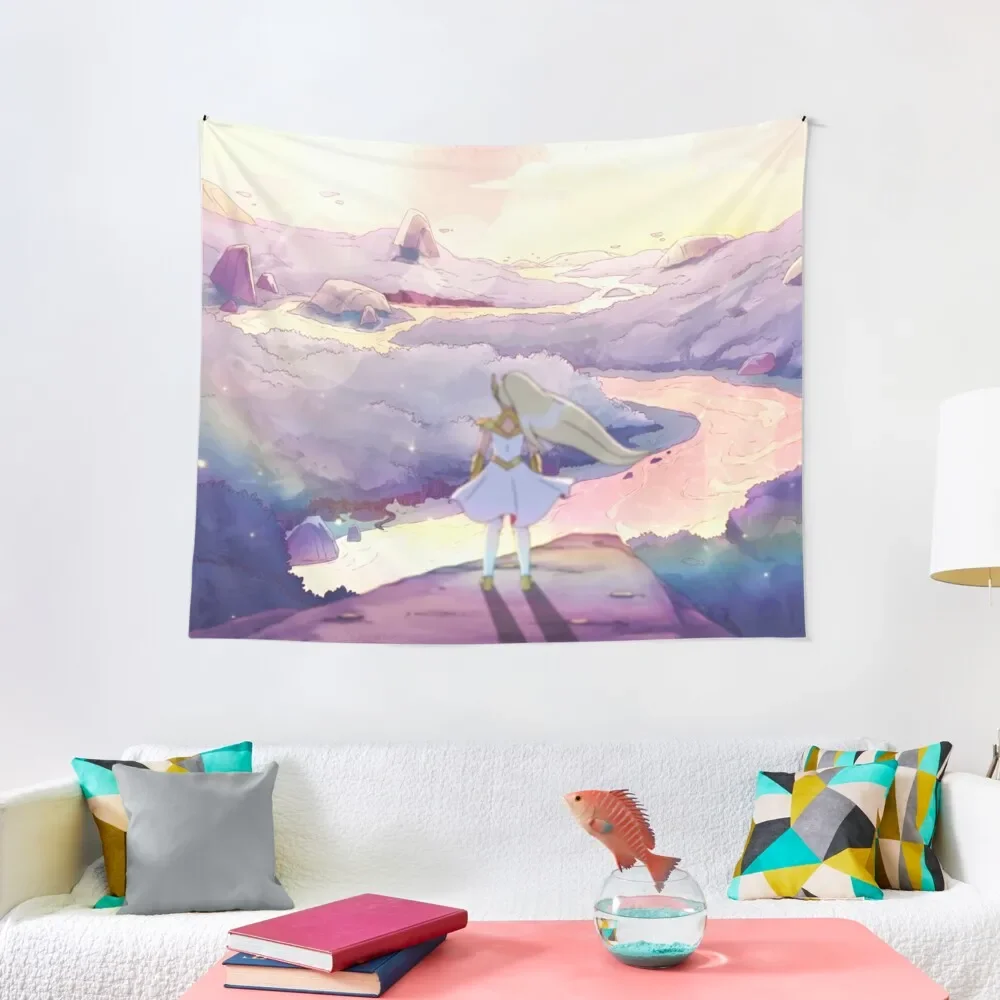 She-Ra Looking Over Etheria Tapestry Wall Hanging Wall Wall Hanging Tapestry