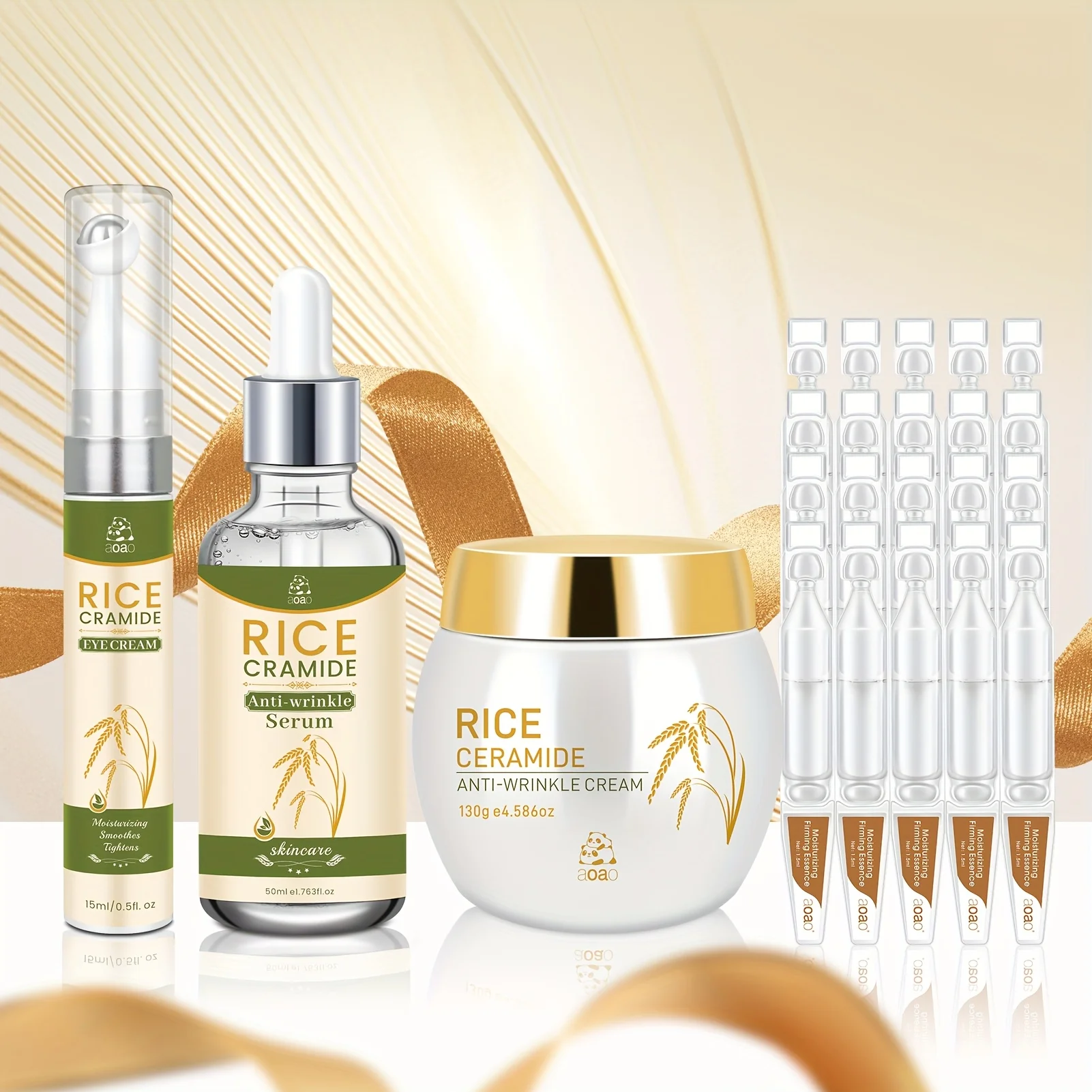 23pc Anti-Wrinkle Skincare Gift Set With Vitamin E, Collagen, And Hyaluronic Acid For Deep Hydration, Nourishment, And Refined Skin. Suitable For All Skin Types Anti-wrinkle Skincare Make Skin Younger Looking.