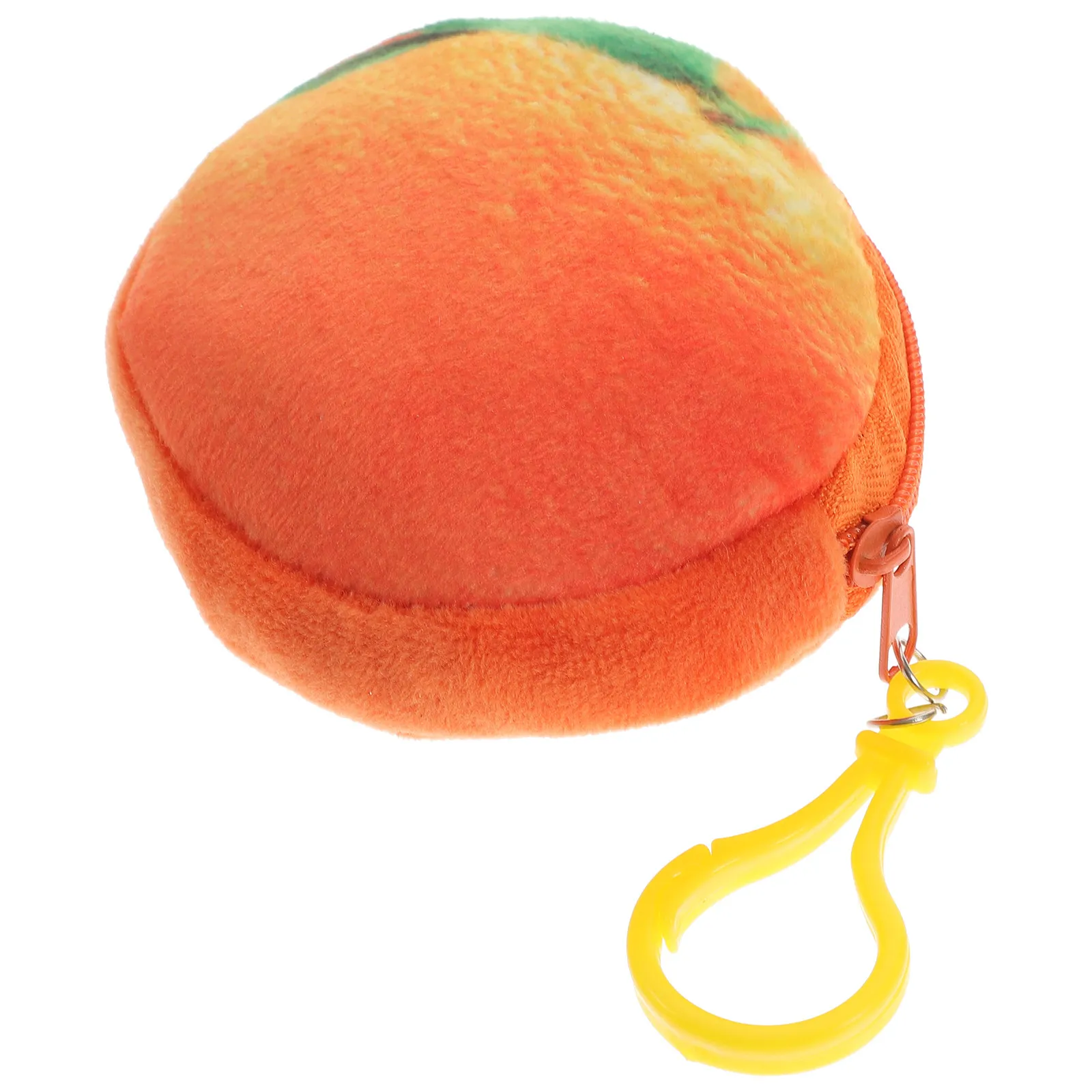 

Orange Cartoon Coin Purse Mini Wallet Zipper Bag with Metal Chain Super Handle Cute Fruit Pouch for Girls Women