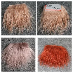 Handrooted 25 colors Reborn Doll Pure Mohair Sheepskin Wool Lamb Hair for DIY BJD SD 1/6 Dolls Wigs Hair Accessory